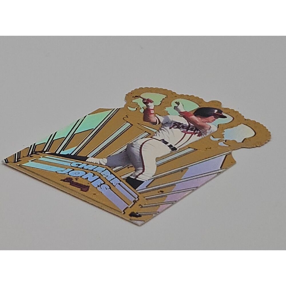 1998 Pacific Crown Collection Chipper Jones #1 Die-Cut Baseball Card Braves